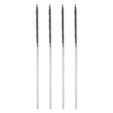 4pcs Pipe Cleaners Brush Set 0.16 Inch Stainless Steel Bristles for Tube, Silver