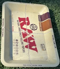 RAW "MINI" TRAY Vintage Style Metal Small Rolling Tray 7x5~Fast Free Shipping