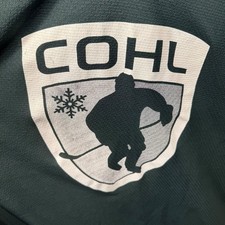 COHL Hockey Jersey Shirt Men's Large Green Long Sleeve Kamazu 00