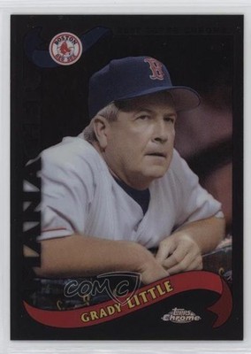 2002 Topps Chrome Traded & Rookies Black Refractor 12/100 Grady Little RC 0j8f