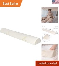 Bed Bumper Toddler Foam Bed Rail with Bamboo Washable Cover and Non-Slip Hypo...