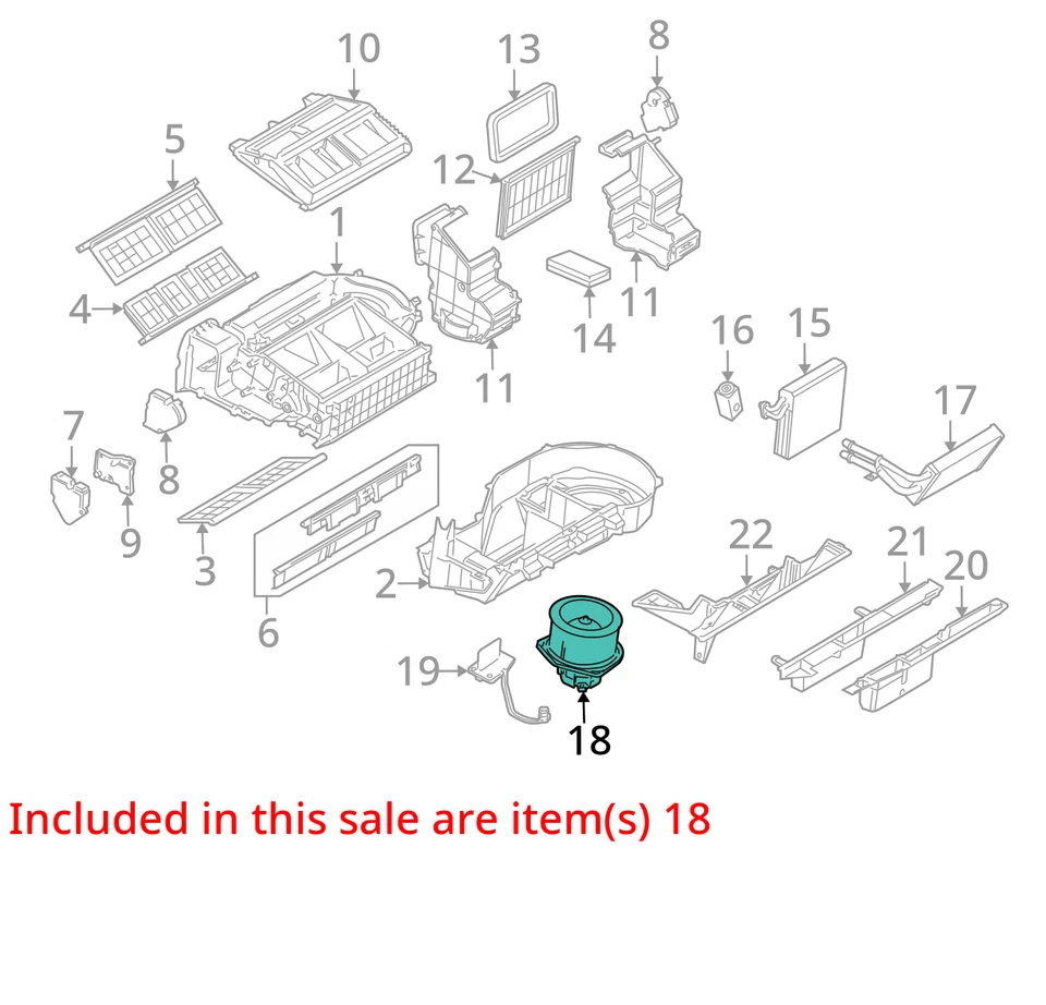 Двигатель вентилятора переменного тока 2006 Chevrolet Uplander от оригинального производителя 68 000 миль - LKQ393560488 - Изображение 4 из 4