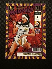 2025 Panini Donruss WNBA - Net Marvels Rickea Jackson #6 Purple Press Proof