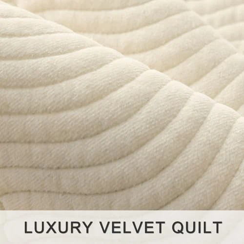 Juego de edredón a rayas de algodón, ultra suave KING/CAL.KING (108"x96") rayas-gris blanco Foto 3 de 4