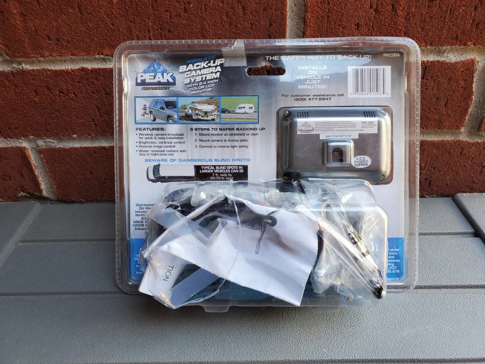 Wireless Vehicle Back Up Camera System 2.4" LCD Color Monitor Night Vision Peak - Image 3 of 4