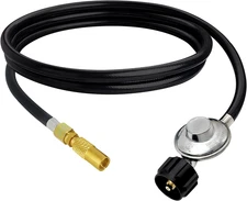 5ft Propane Adapter Hose with Regulator for Coleman Roadtrip LXE Portable Grill