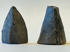 Thames London, Post Medieval 2 X 15th - 17th C Lead Weights Metal Detecting Find