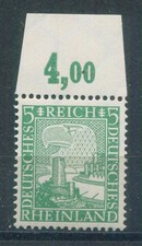 DR Weimar 372 Rheinland POR Oberrand sauber postfrisch **