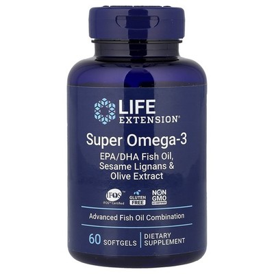 Life Extension, Super Omega-3, 60 Weichkapseln