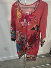 Pakistani/Indian Kurti Kurta Punjabi Desi Dress Kameez Size M Top Linen Shirt