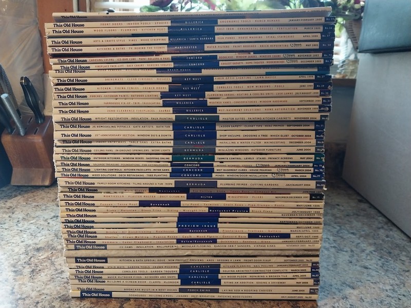 Lot Of 42 This Old House Magazines, 1995 to 2004 Issues