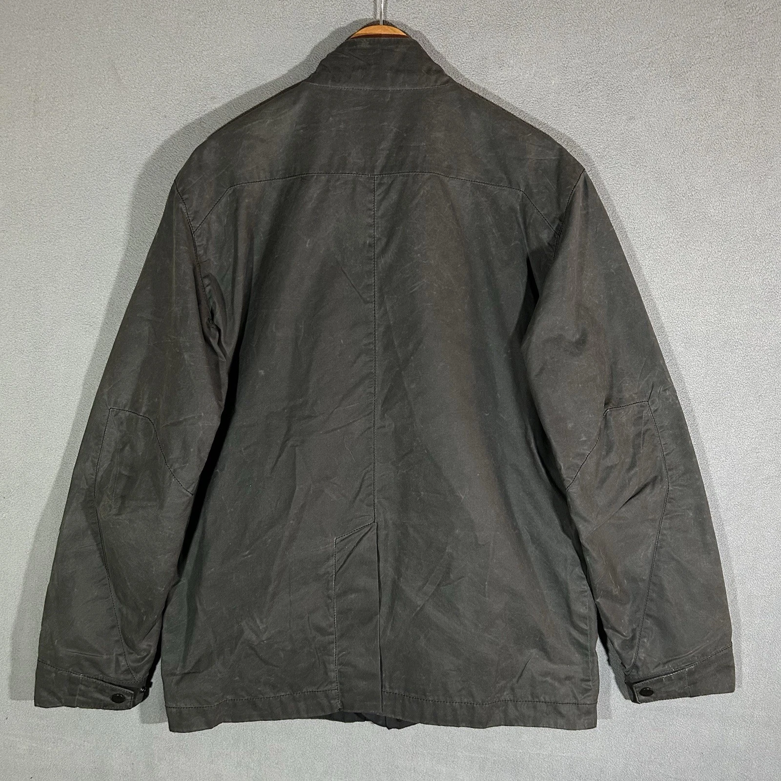 Vollebak Planet Earth Jacket Medium Black Waxed Cotton Beeswax Utility Coat - product detail image 9