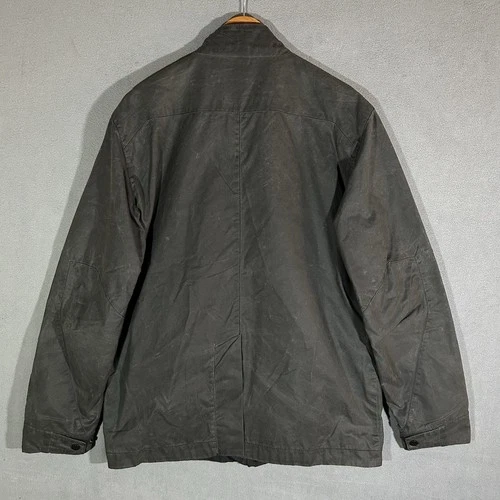 Vollebak Planet Earth Jacket Medium Black Waxed Cotton Beeswax Utility Coat image 9