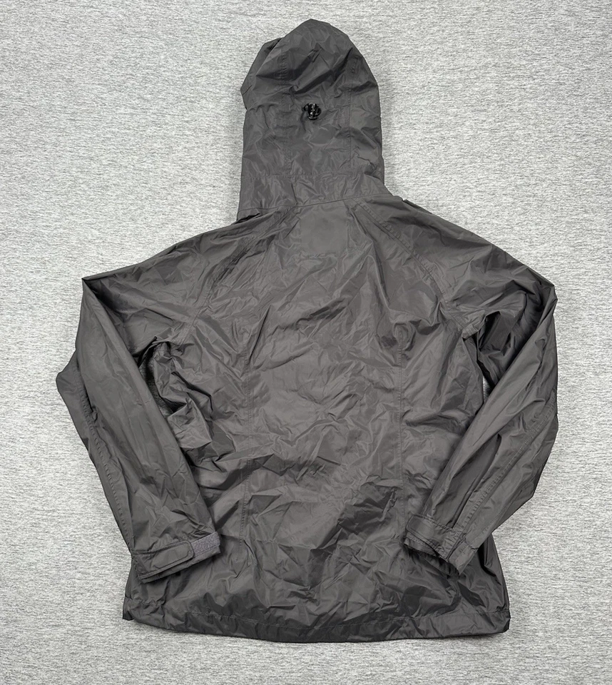 Simms Rain Jacket Womens Large Gray Full Zip Lightweight Waterproof Outdoor Hood - Image 2 of 4