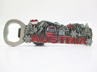 ÖSterreich FlaschenöFfner Magnet Metall Souvenir Austria Ski Gondel Berge