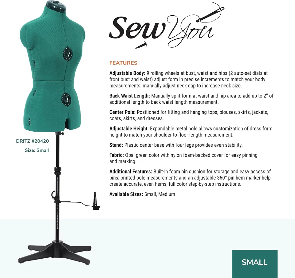 Sew You Adjustable Dress Form, Small - Image 2 of 4