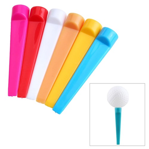 Wedge Golf Tees, Plastic 2-3/4 inch 100 Pack, 70mm Long Flat Tee Golf Practic... - Picture 2 of 7