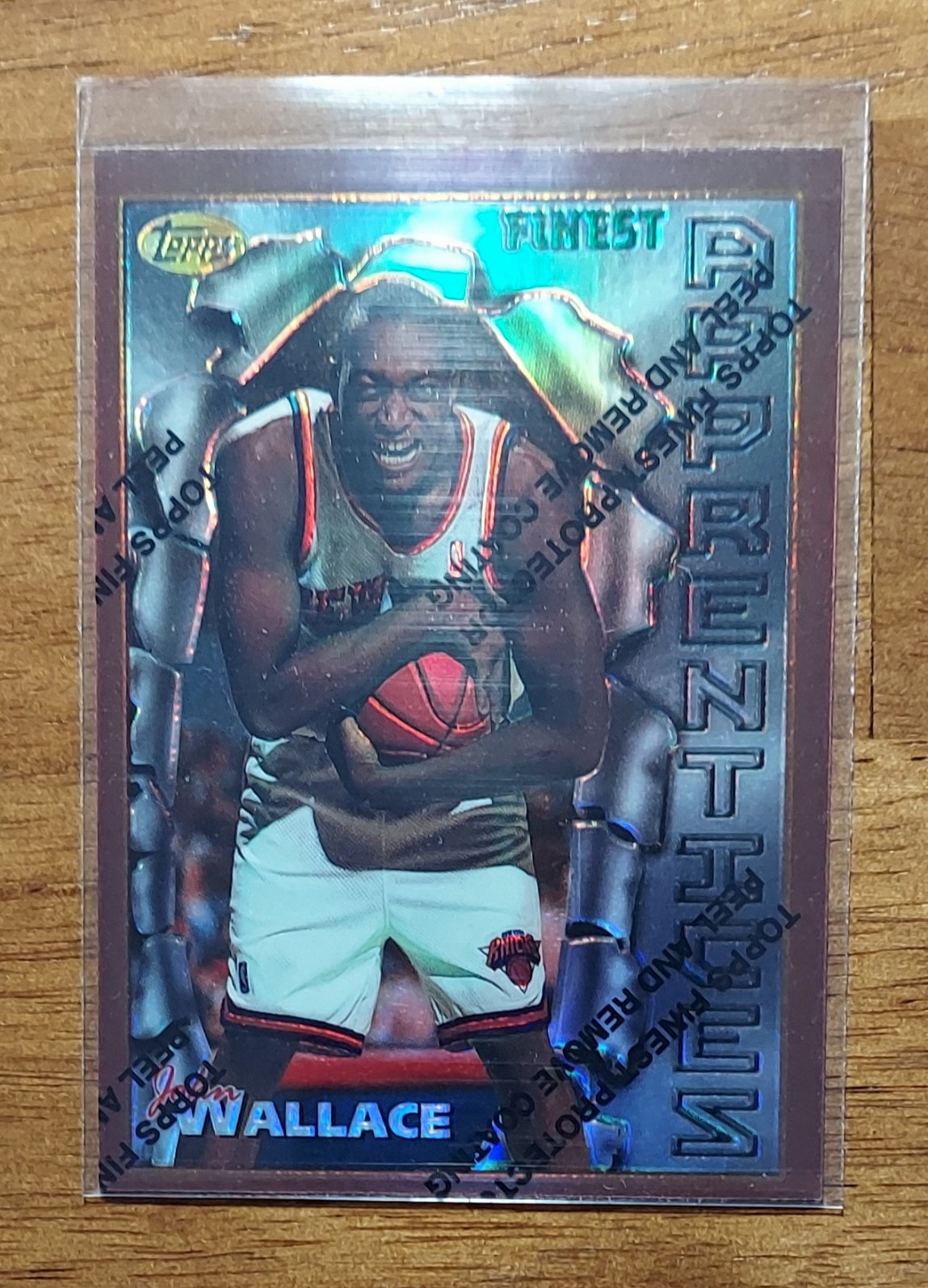1996-97 Finest John Wallace Rookie Refractor #10 New York Knicks NBA
