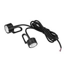Universal LED Motorcycle Light 2pcs Set DRL Driving Fog Lamp Handlebar White