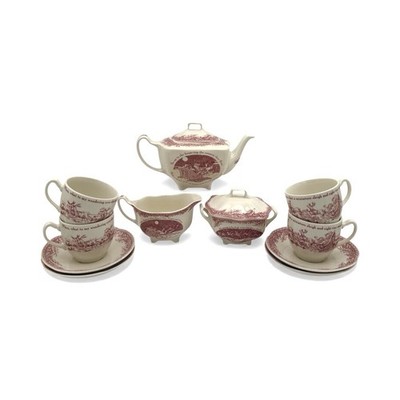 Noble Excellence Twas The Night Before Christmas - Tea Set, 13 Pc Set