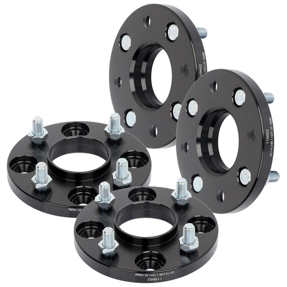 4Pcs 15mm 4x4.5 Hub Centric Wheel Spacers For Nissan NV200 Sentra Tiida Versa - Image 4 of 4