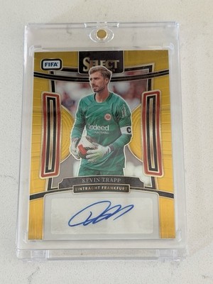 2023-24 Panini Select FIFA - Kevin Trapp #S-KT Gold Prizm /10 - Bookend - Auto