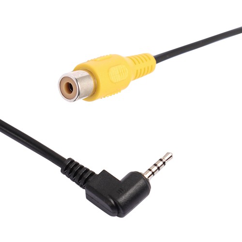2,5mm macho a hembra estéreo Audio conector Jack RCA AV Cable adaptador negro - Imagen 4 de 5