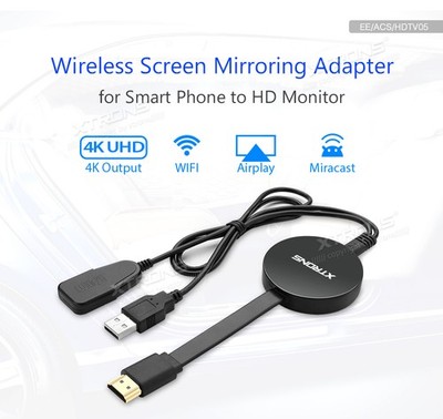 XTRONS HDMI Wireless Dongle für Miracast 4K HD Display WiFi Dongle für TV IOS