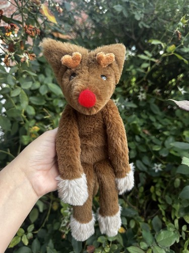 OOAK Artist Made Feral Fox Den Reindeer Fox Plush Lightly Weighted 