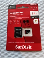 SanDisk ImageMate Micro SDXC - 64GB - With Adapter, NEW Open Box