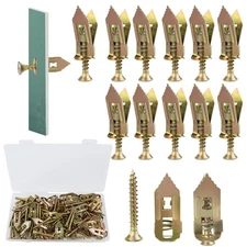 100Pack Self 50 Metal Drywall Anchors and 50 Zinc Screw, 1.1inch 