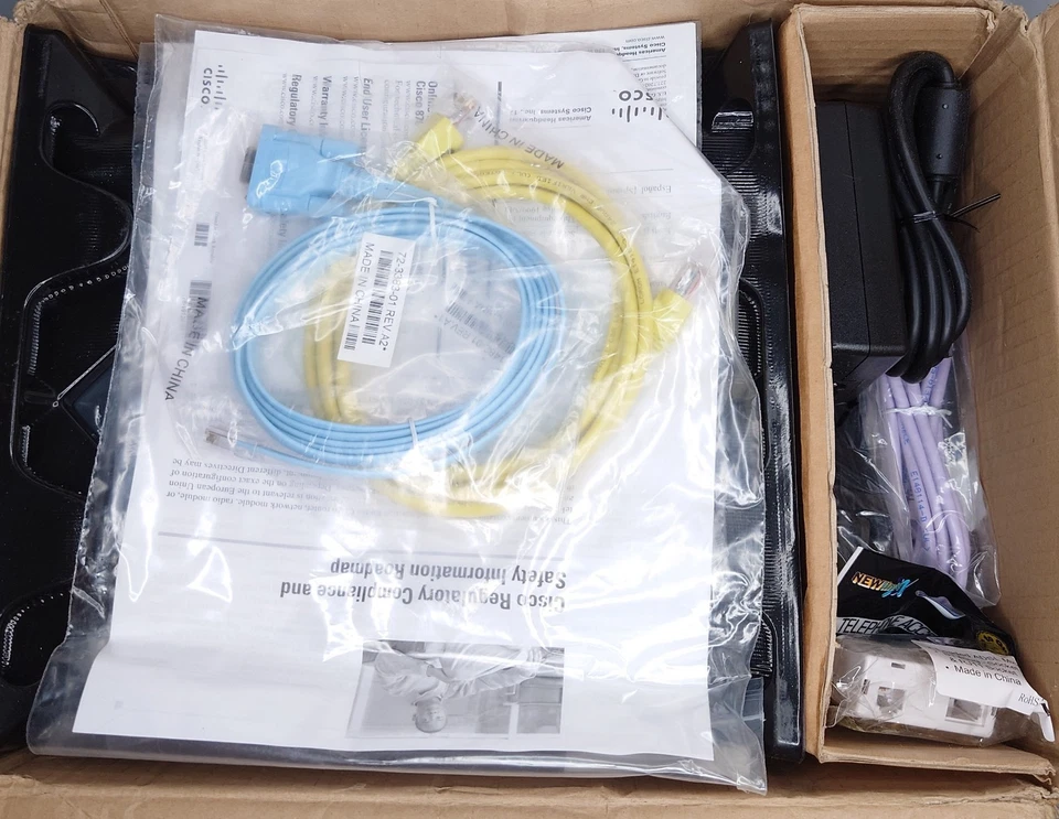 Cisco 857W Wireless Router PSU Leads Bundle New - Image 3 of 3