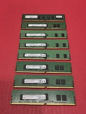 Lot Of 8 8GB PC4 Server Memory Mix Brand (5-2133P)(3-2400T)