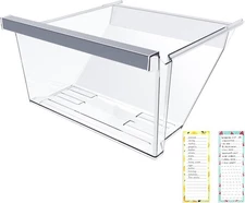 UPGRADED W11162446 Refrigerator Crisper Drawer Compatible with Whirlpool Fridge