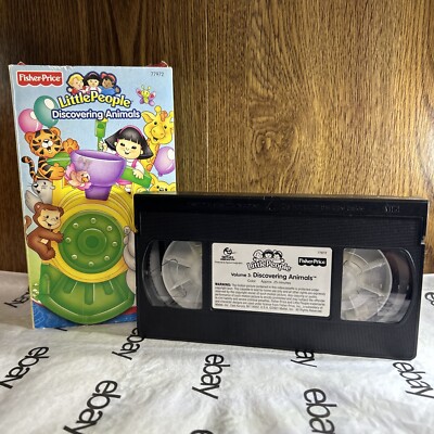 Fisher Price Little People Discovering Animals Volume VHS Tape
