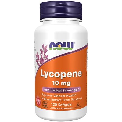 Now Foods Lycopene 120 Count Supports Vascular Health and Immune Function
