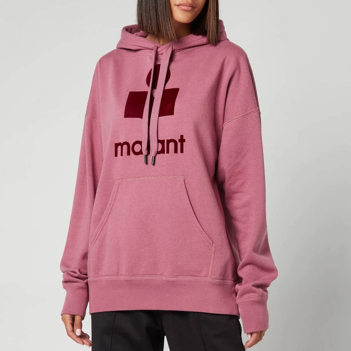 ISABEL MARANT ÉTOILE Women's Logo Hoodie Rosewood Pink Size 34 FR $355 | eBay