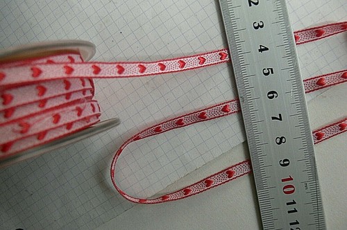 HEART Polyester - 4 to 5mm Wide - 5 Metres - 9 Mixed Colour Choice D2 - Picture 17 of 22