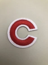 Chicago Cubs C Iron On Logo Patch 1.75”