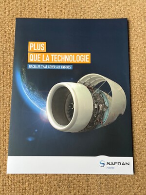 Safran - Flugzeugtriebwerksgondeln, französischsprachiger Werbeprospekt, Airbus