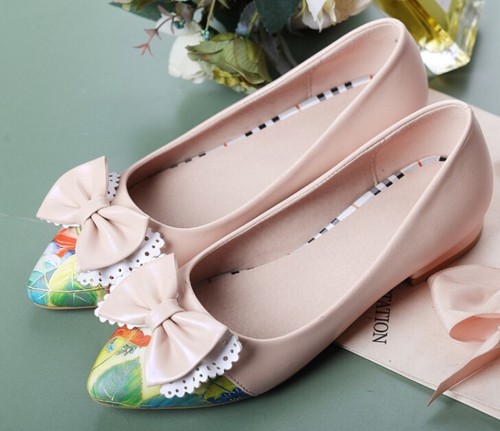 eleganti comode ballerine scarpe donna colorate rosa fiocco tacco 2.5 cm  8802 | eBay