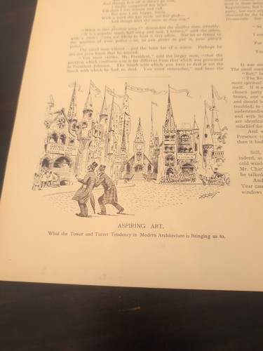 Vintage 1890&1891 Puck Magazine Cover New York Political Illustration - Picture 13 of 17