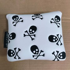 Creative Skull Bones Golf Square Mallet Putter Cover Magnetic Closure Headcover