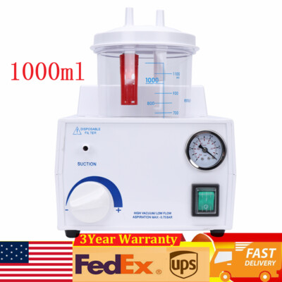 Emergency Dental Phlegm Suction Unit Portable Medical Vacuum Aspirator Machine