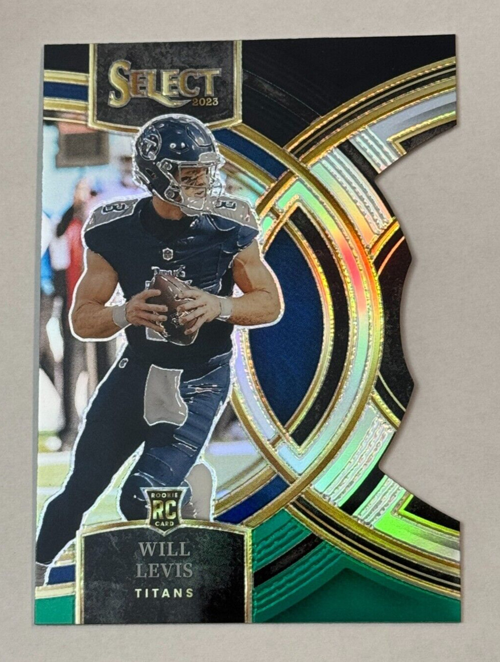 2023 Panini Select Die Cut Black & Green #148 Rookie Will Levis Titans