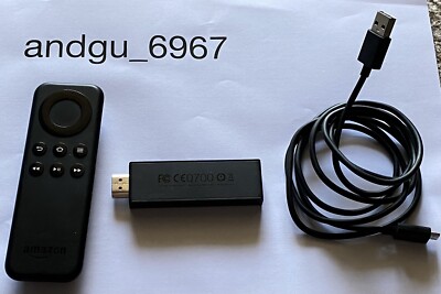 Amazon Fire Stick Model No. W87CUN 1st Gen With Remote, Cord (No Power Plug)