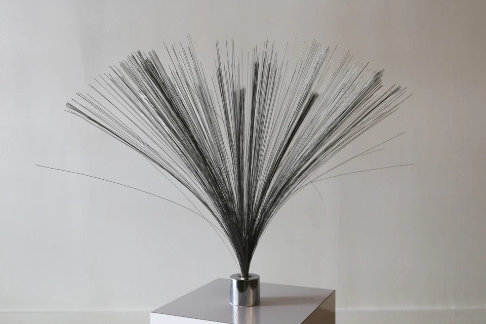 Spray Escultura Cromo Estilo Harry Bertoia Vintage Foto 4 de 4