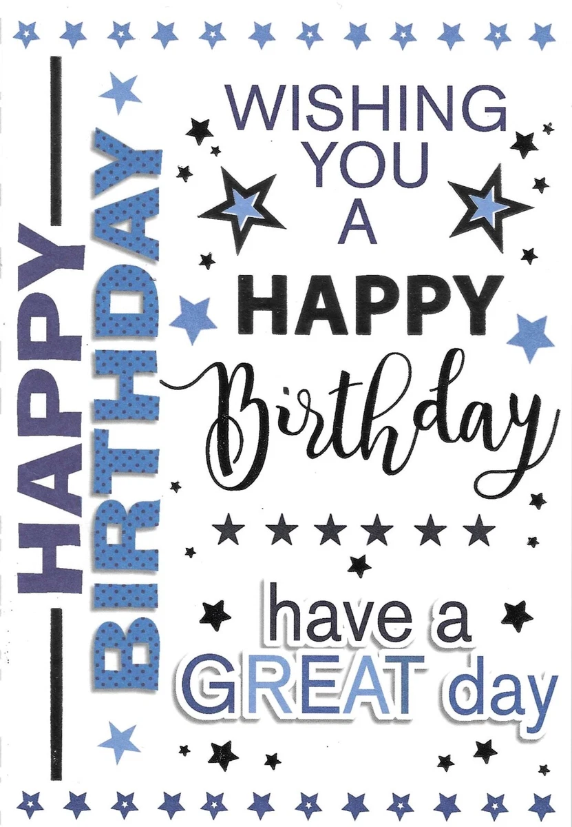 OPEN MALE BIRTHDAY GREETING CARD 7