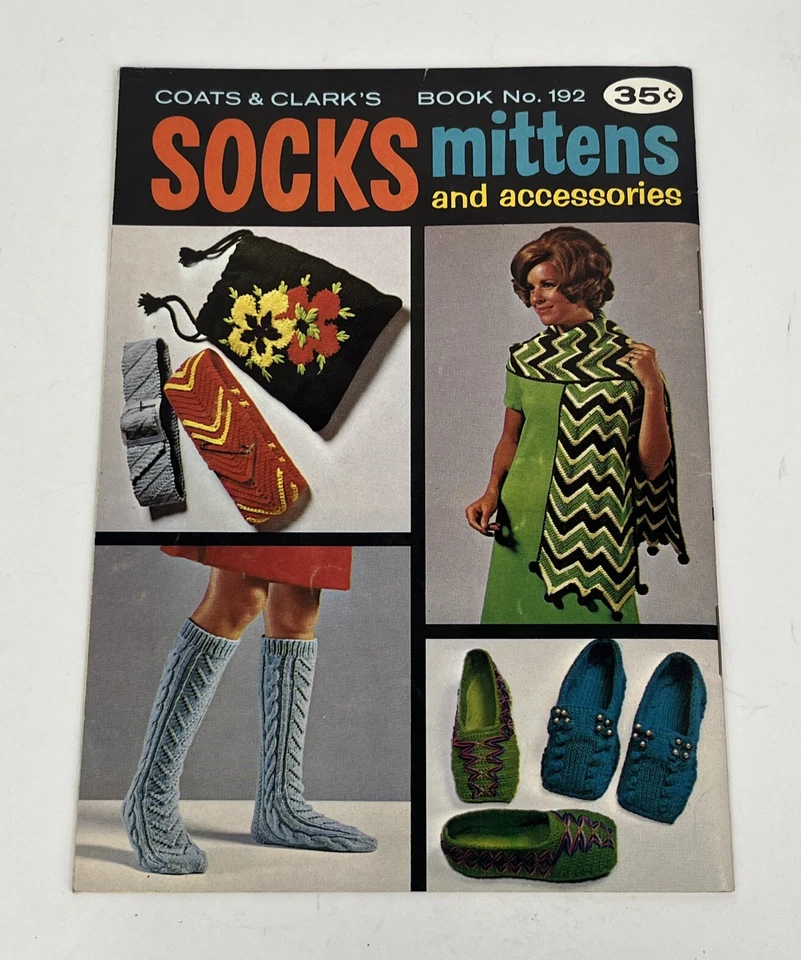 Coats & Clarks Book No. 192 Socks, Mittens, And Accessories (Paperback, 1969) - Image 4 of 4