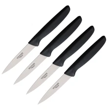 4 PACK Solingen Kitchen Paring Knife 4" Stainless Steel Blade Plastic Handle